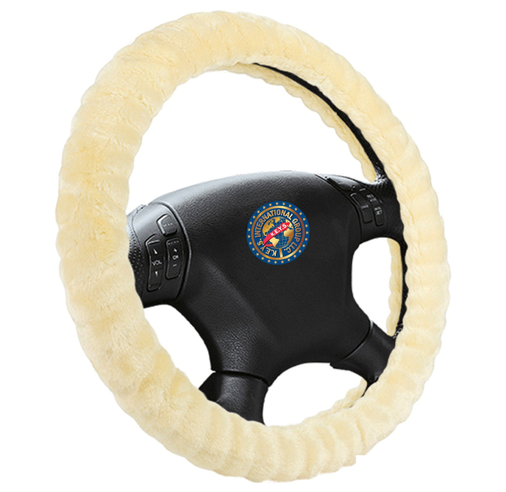 Steering Wheel Cover - CREAM - KEYSL1177