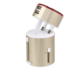 International Universal Travel Adapter With 2 Usb