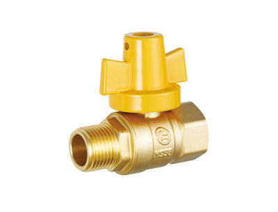 Ball valve for gas, lockable handle LL1204