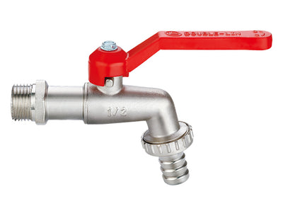 Ball bibcock,with connection,aluminium handle 